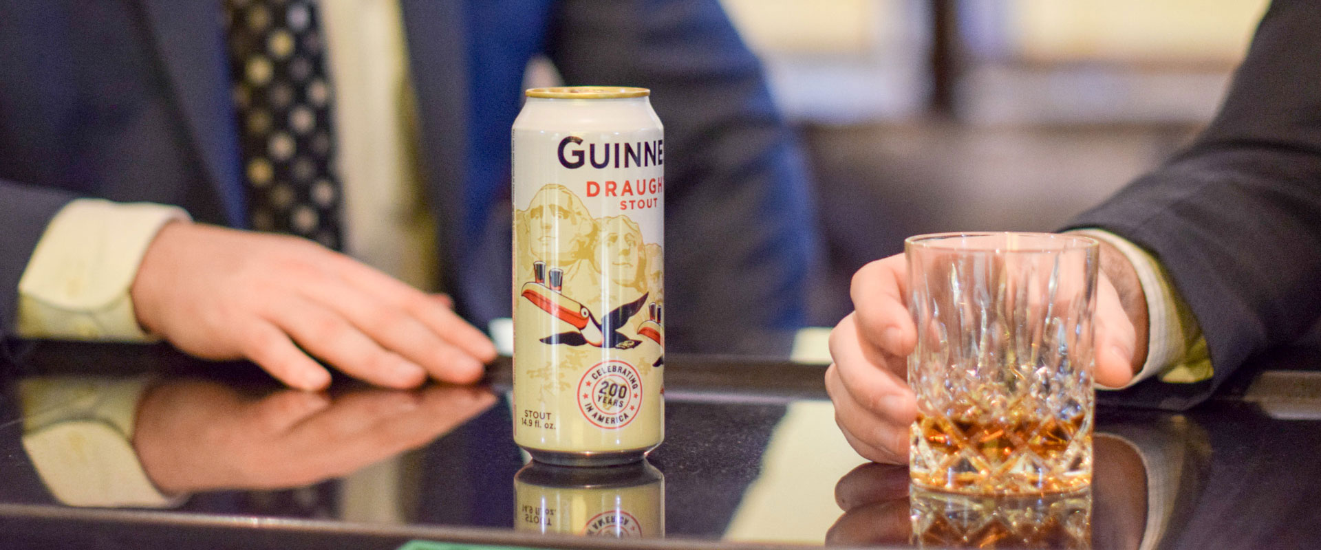 Beer and whiskey at The Atheneum